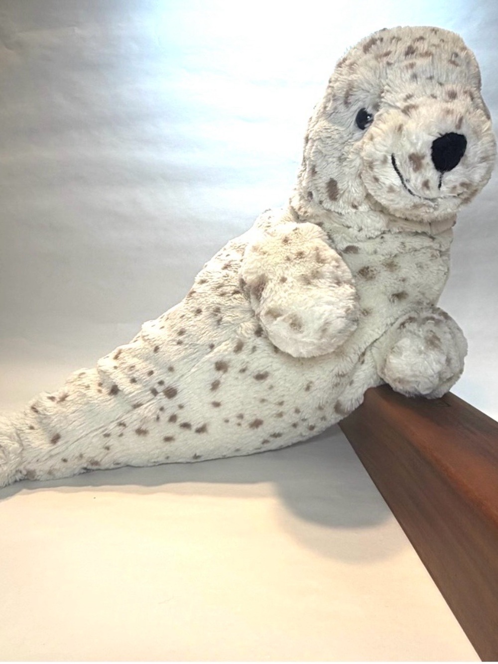 Retired Jellycat Sigmund Seal Spotted Plush Stuffed Animal 15” EUC Authentic
